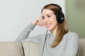 Woman listening to music - Amazon Prime